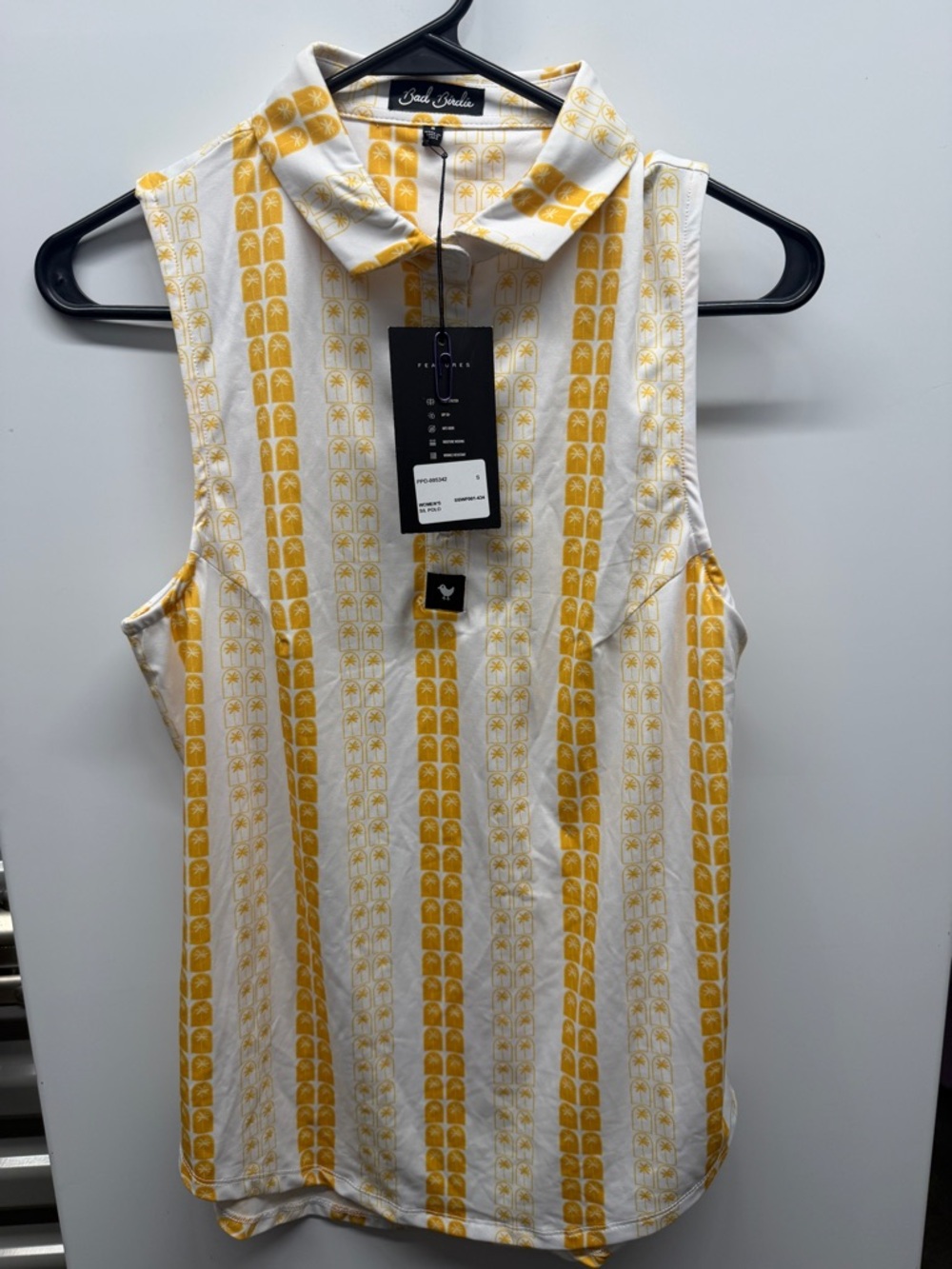 Bad Birdie Abstract Print Golf sleeveless nwt small new